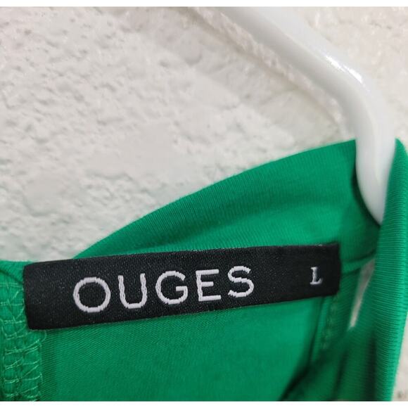 Ouges Women's Green Tank Dress Spring Summer size Large‎ #11 - Picture 3 of 4
